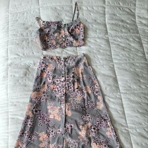 Skirt and top set